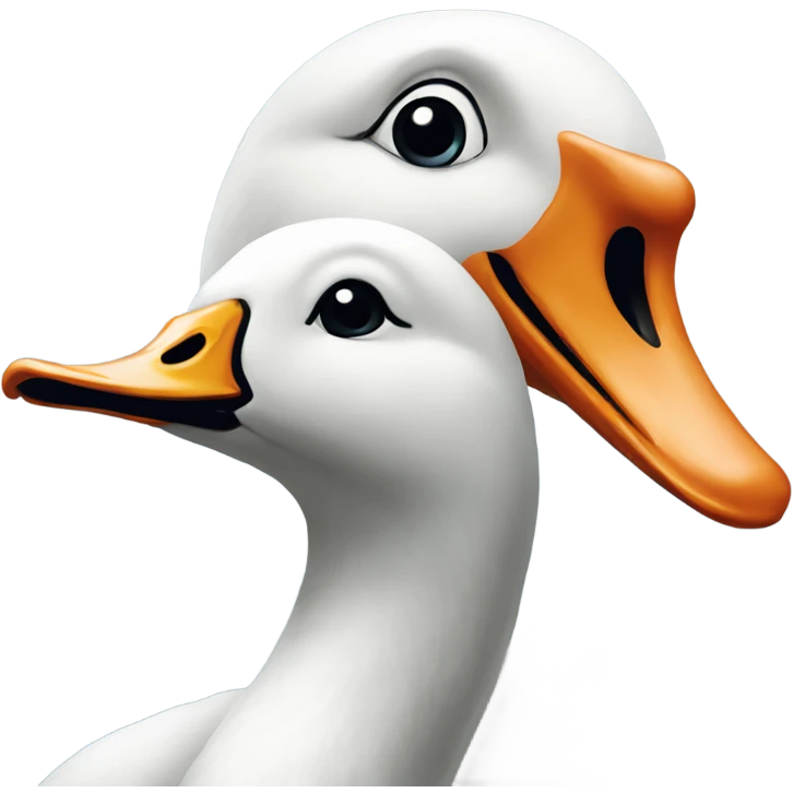 Swan and goose emoji
