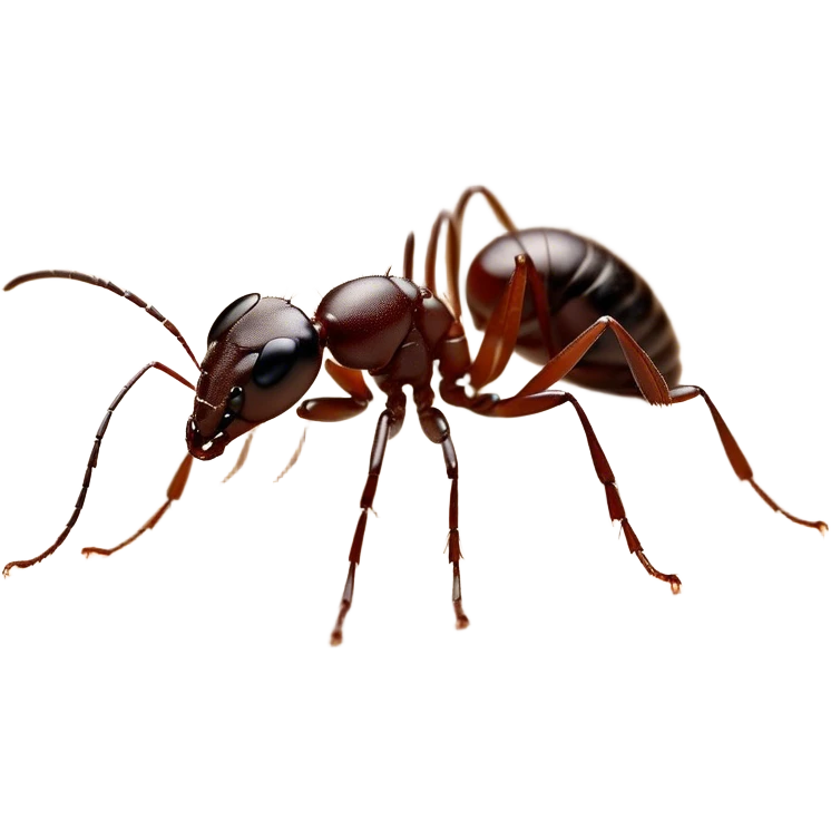Beautiful and Majestic Ant Portrait Emoji, Head and body rendered in serene repose with a gentle, content smile, showcasing a finely detailed, compact form with eyes softly closed in tranquil slumber, Simplified yet exquisitely endearing features, highly detailed, glowing with a soft, drowsy natural light, high shine, relaxed and utterly noble, stylized with an air of timeless industrious grace, soft glowing outline, capturing the essence of a majestic ant that embodies the quiet power of nature! emoji
