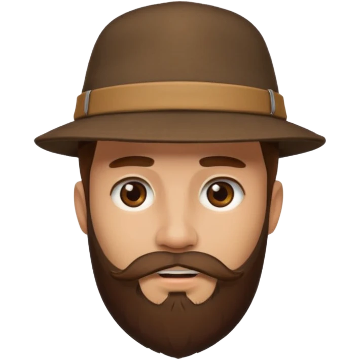 a man with hat and face piercing and bearded emoji