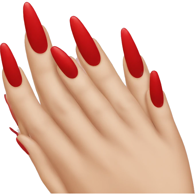 red nails emoji