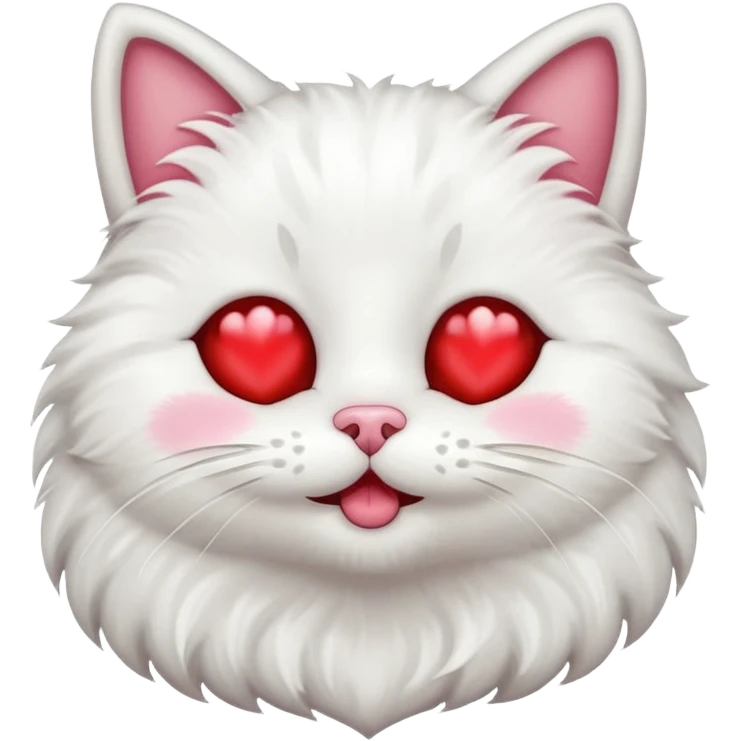 cat drooling with heart eyes emoji