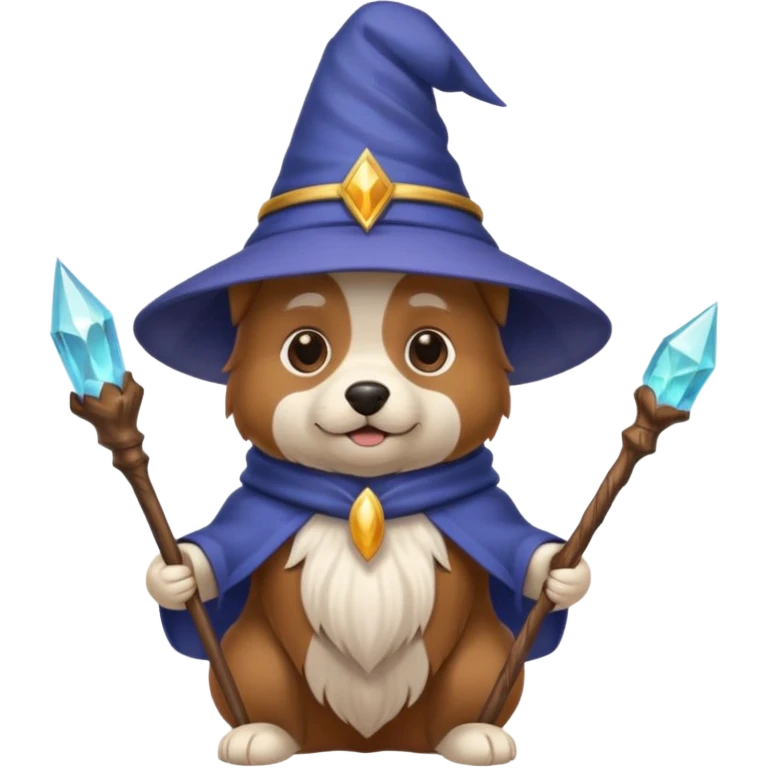 Dog wizard emoji