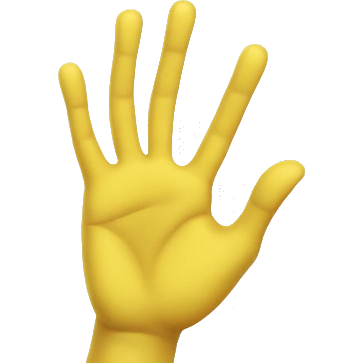 High five yellow hands emoji