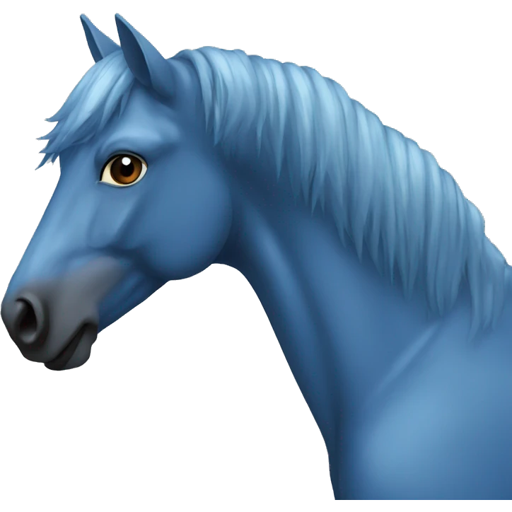 blue horse emoji
