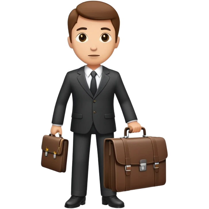 business person in suit with briefcase emoji