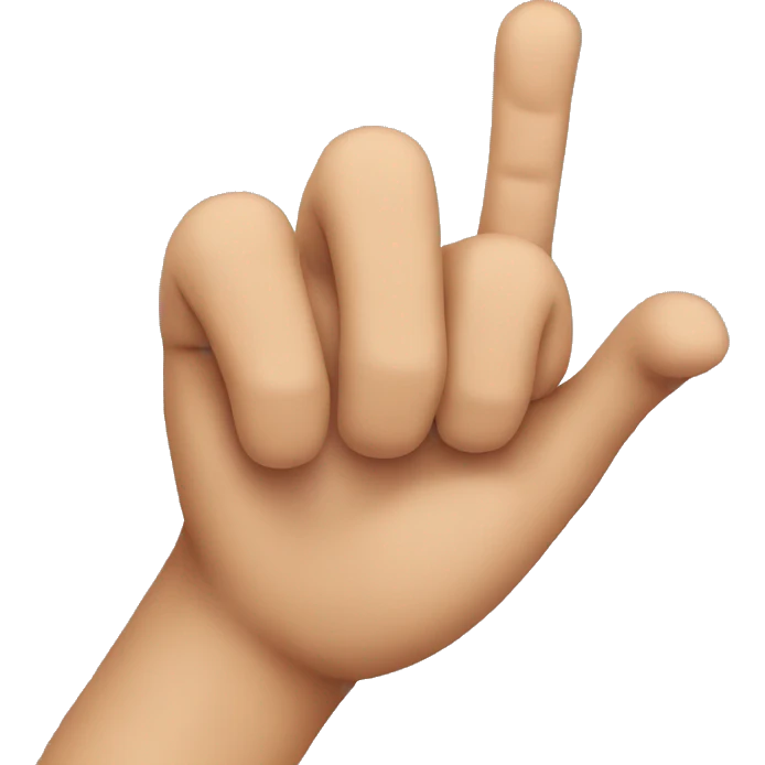 generic emoji with bent finger over mouth emoji