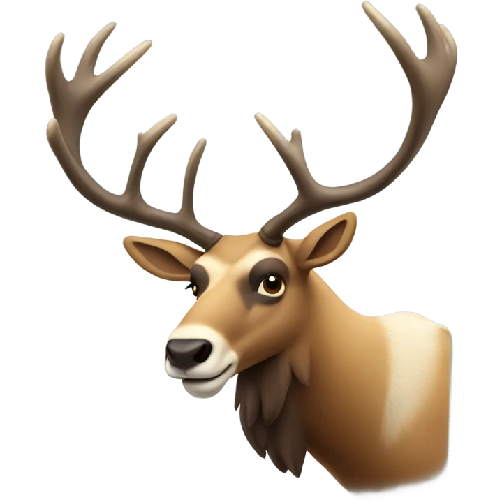 A caribou named Lou  emoji