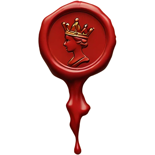 queen wax broken seal red crack broken circle broken emoji