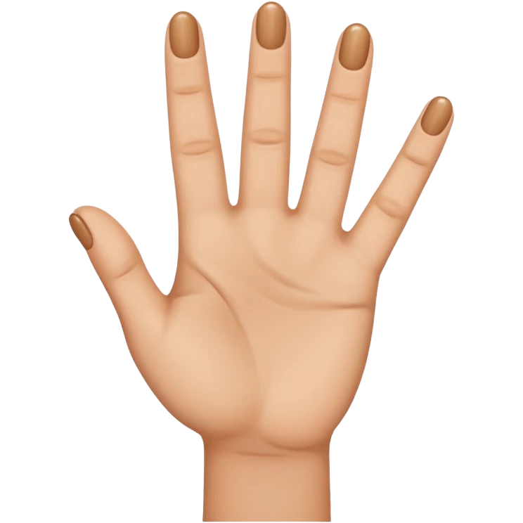 Hand holding up three fingers emoji