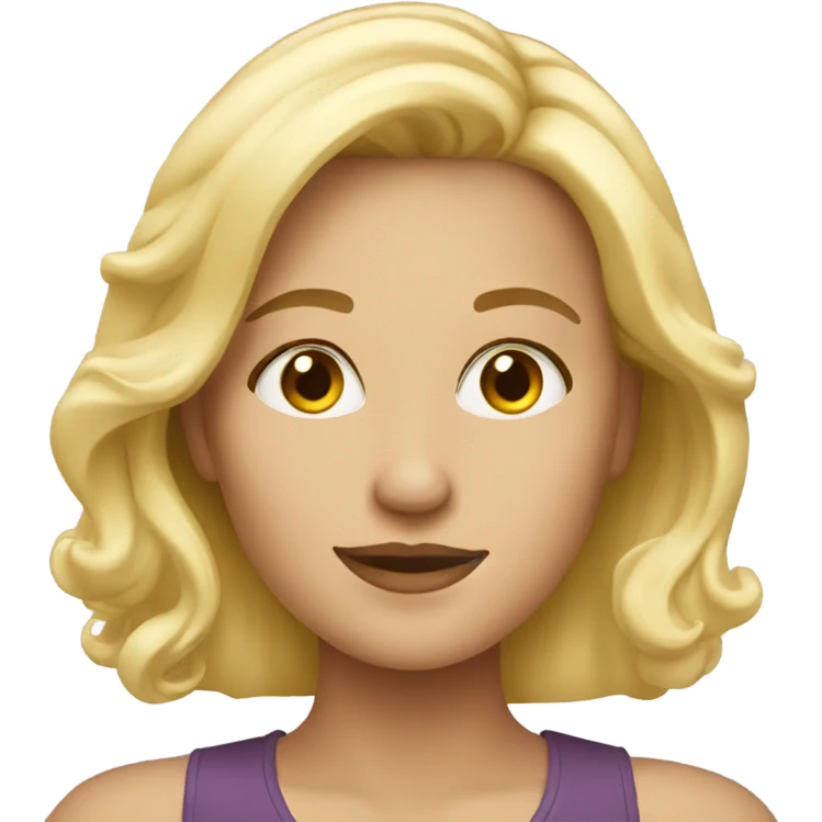 Beautiful blonde woman  emoji