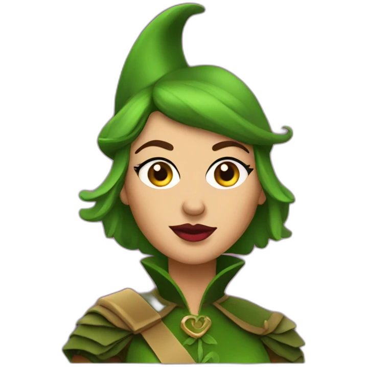 Robin Hood wearing as drag queen emoji