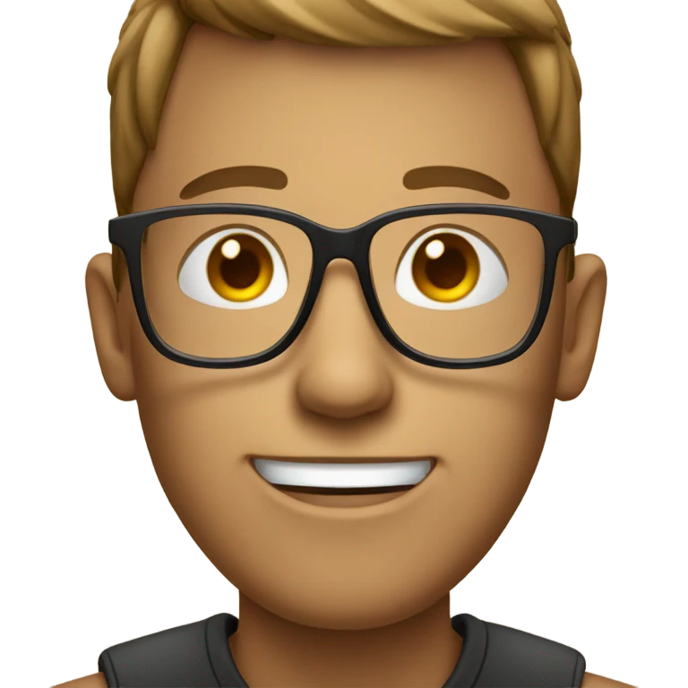 Myself with glasses  emoji