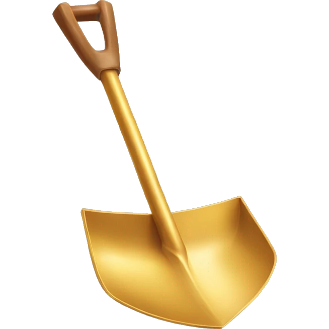 Gold shovel emoji