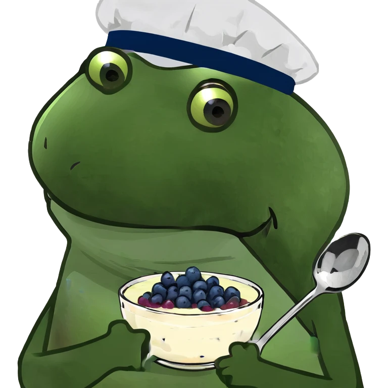 yoghurt bowl with grapes and blueberries emoji
