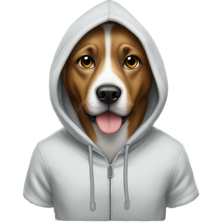 Dog with hoodie emoji