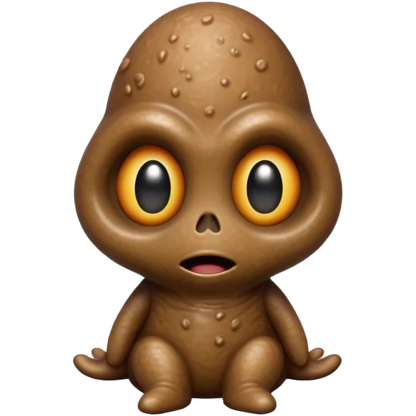 Poop alien emoji