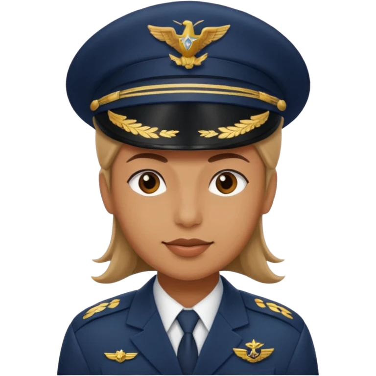 pilot captain hat only emoji
