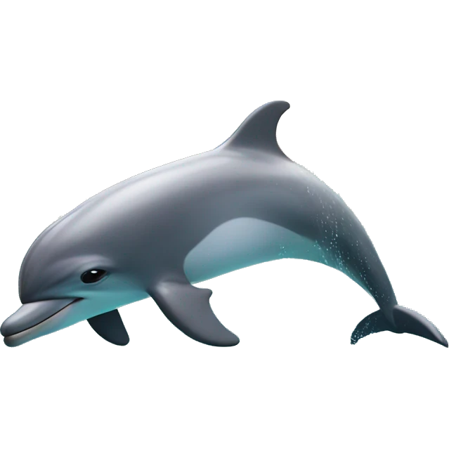 A Dolphin in the sea emoji