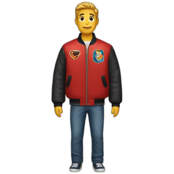 Red bomber jacket emoji