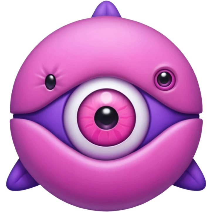 starro pink and purple with one round eye emoji