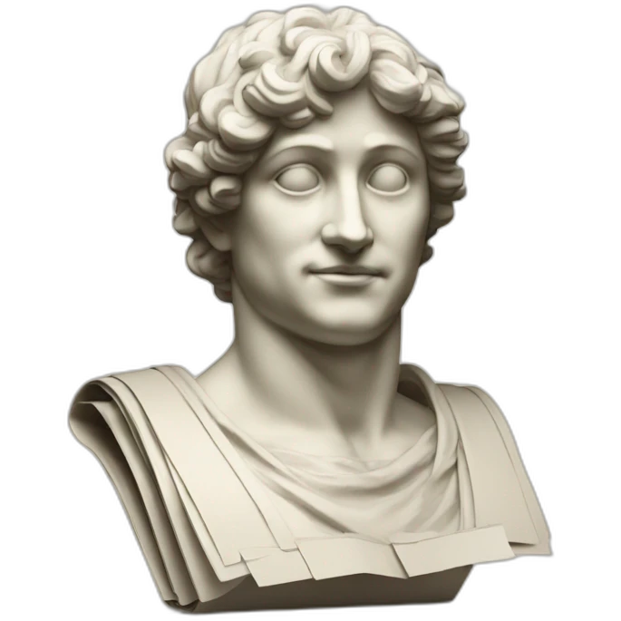statue with documents italy emoji