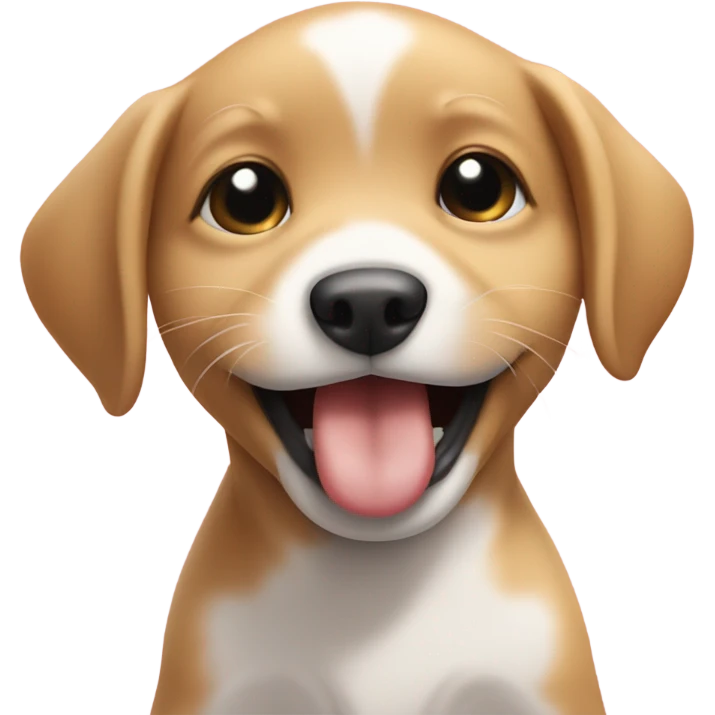 Puppy kisses emoji