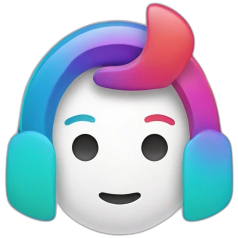 tiktok logo with a sigma face emoji