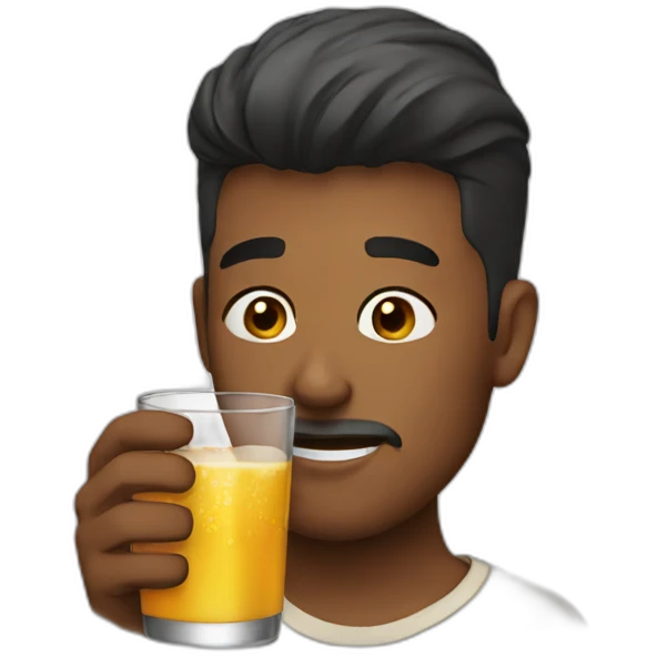 men drink emoji