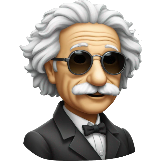 albert-einstein-with-cool-shades emoji