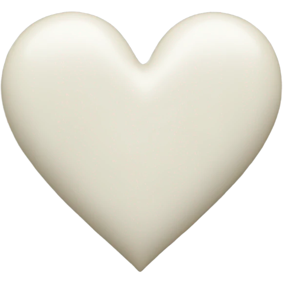 off-white heart emoji