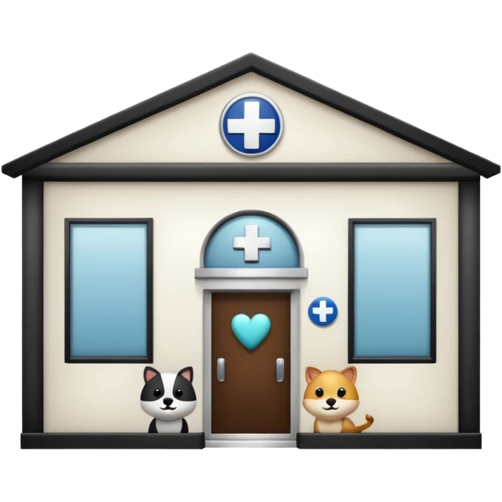 Animal hospital emoji