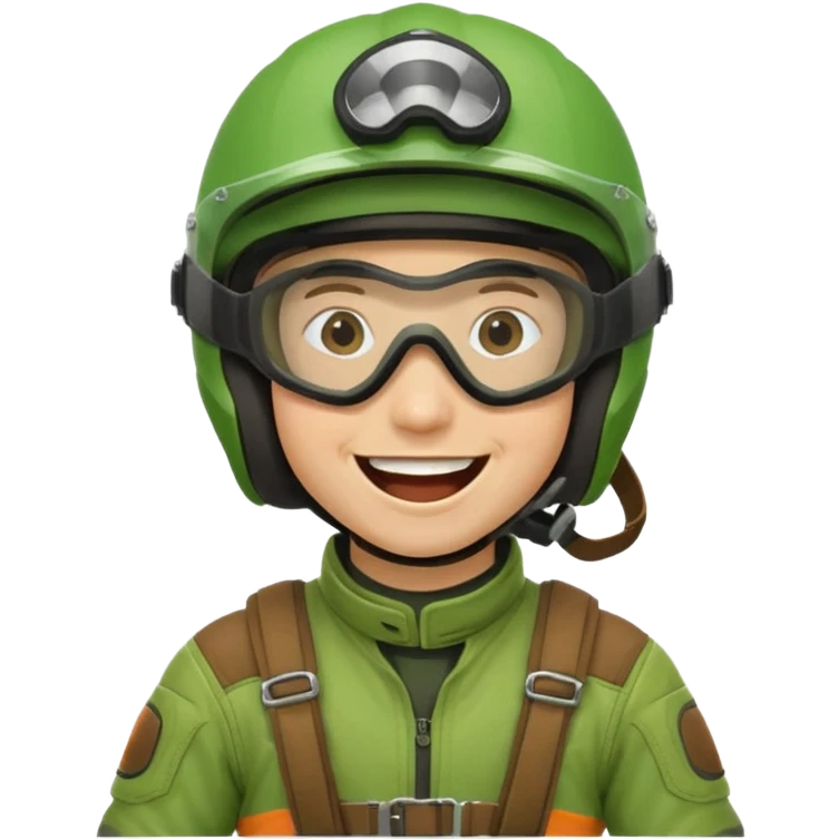 dirtbike rider in green gear laughing emoji