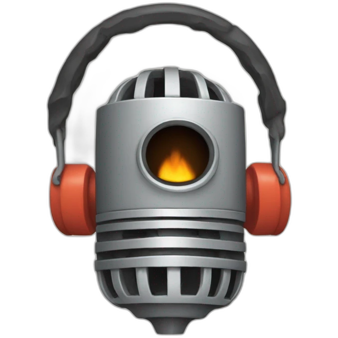 Fuego micrófono artista emoji