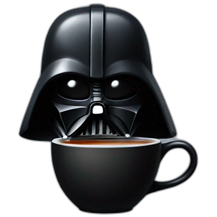 Dark Vador avec bublle tea emoji