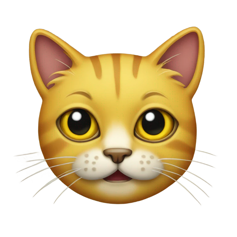 yellow pirate cat emoji with eye patch emoji