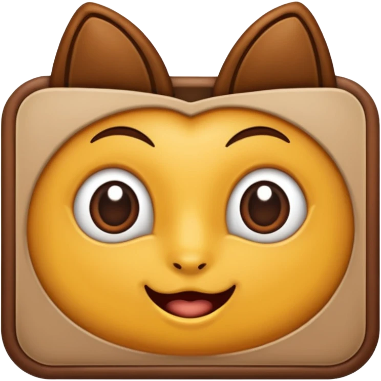 uma madeira com cara de emoji