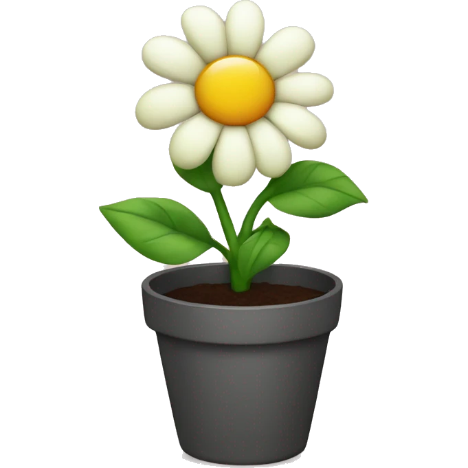 Flower in a pot emoji