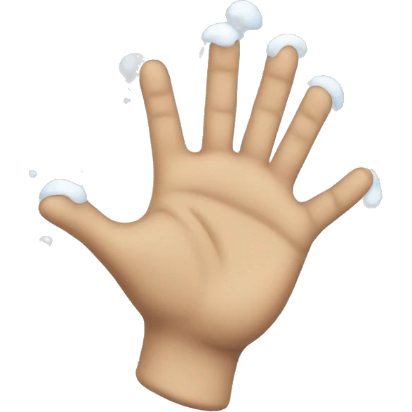Cold hand emoji