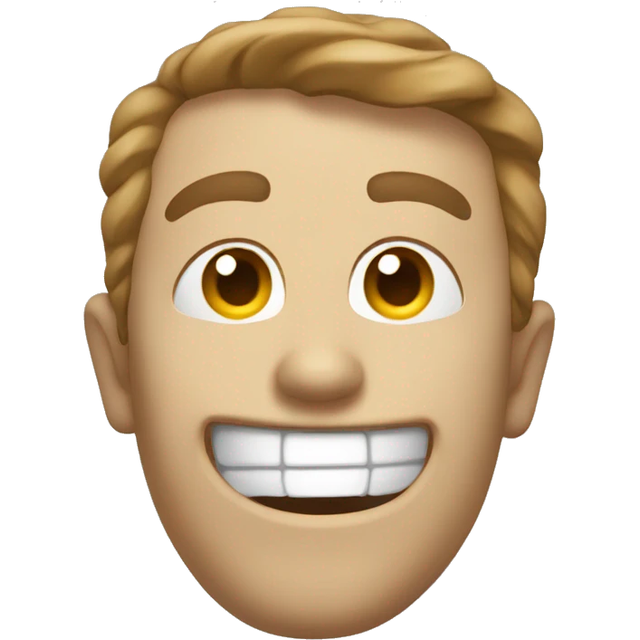 sideways grin and wink emoji