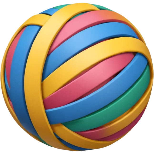 A Rubber Band Ball. emoji