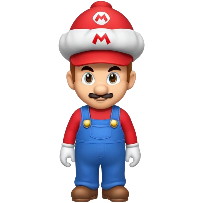 Super Mario with a mohawk emoji