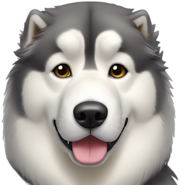 Dog alaskan malamute full-height emoji