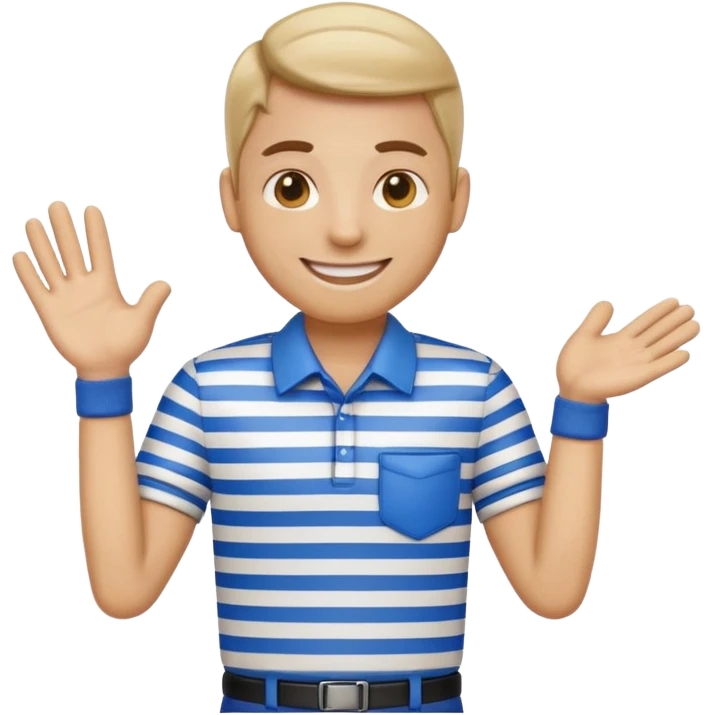 umpiring emoji stripped shirt emoji