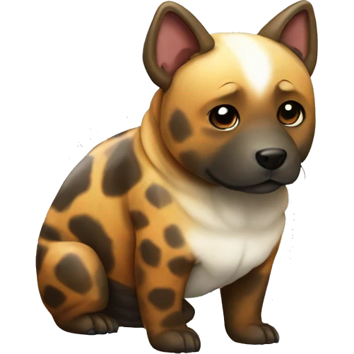 Tortoise shell no white Akita Inu skinny with no white emoji