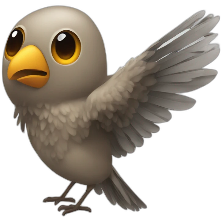 A bird kill a man emoji