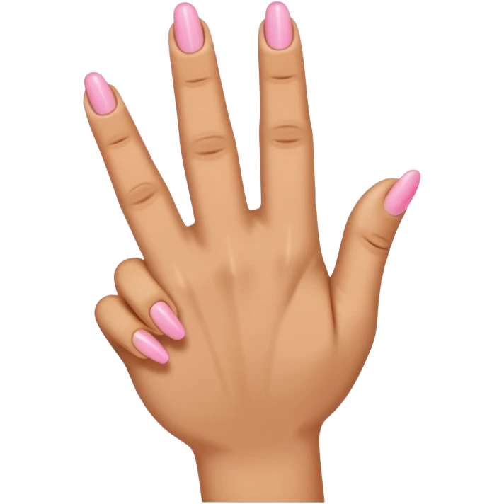 Extend your thumb, index finger, and middle finger straight out tuck your ring finger and pinkie emoji