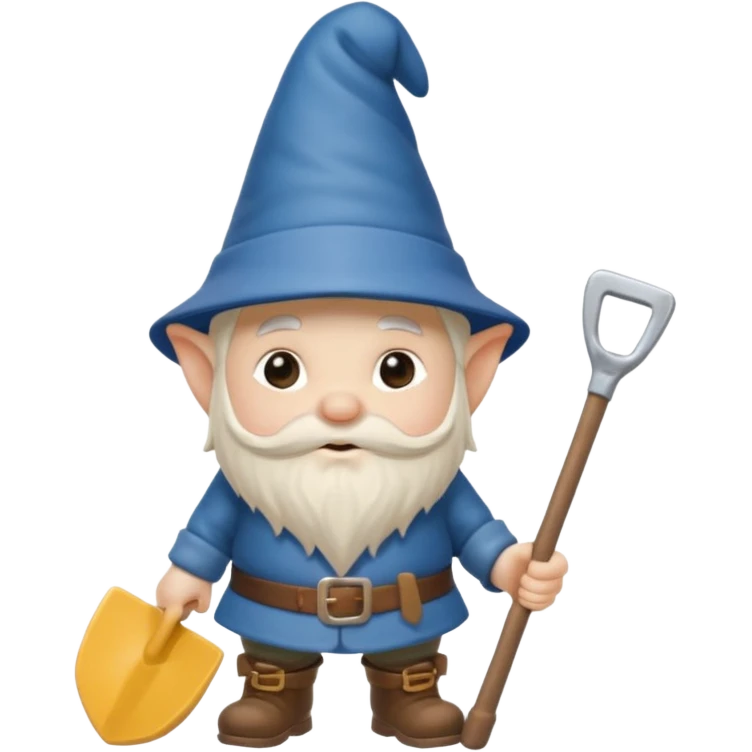 gnome with shovel emoji