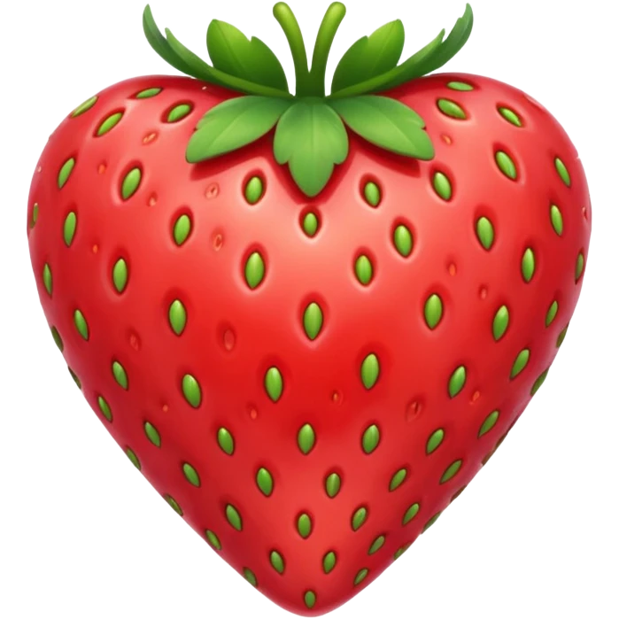 Strawberry-Heart shaped like a heart emoji