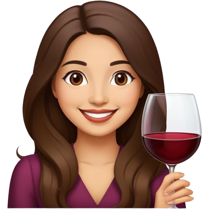 Hispanic ladies with wine emoji