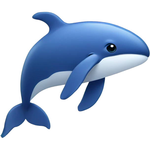A whale with an aloha lei emoji